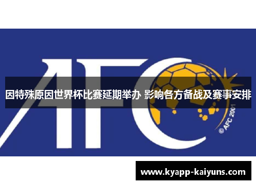 因特殊原因世界杯比赛延期举办 影响各方备战及赛事安排